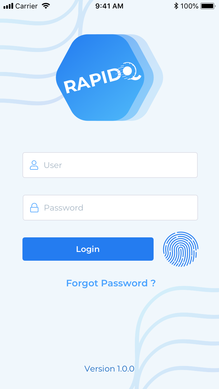 Rapid Query Login Screen