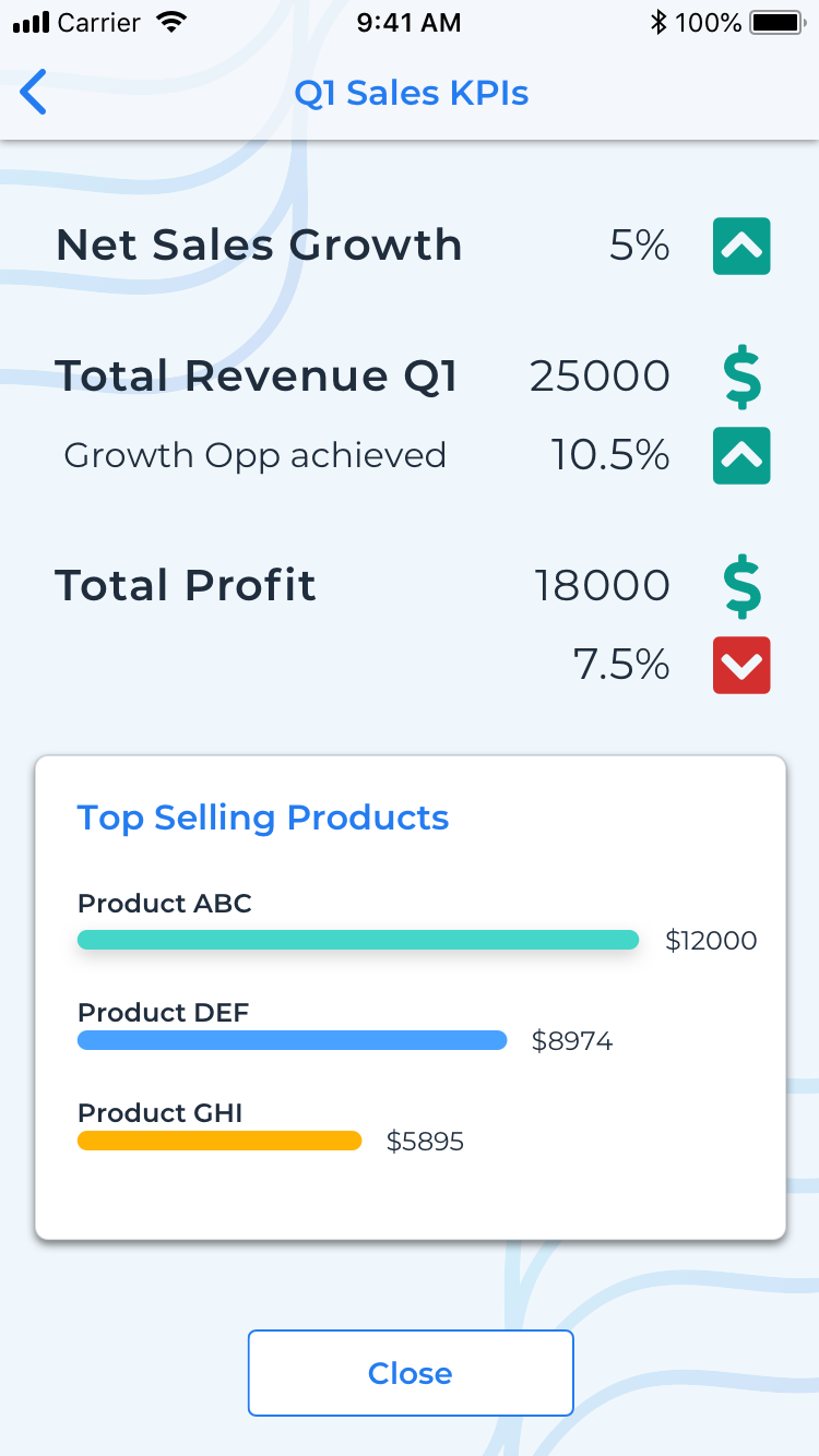 Rapid Query Results Screen