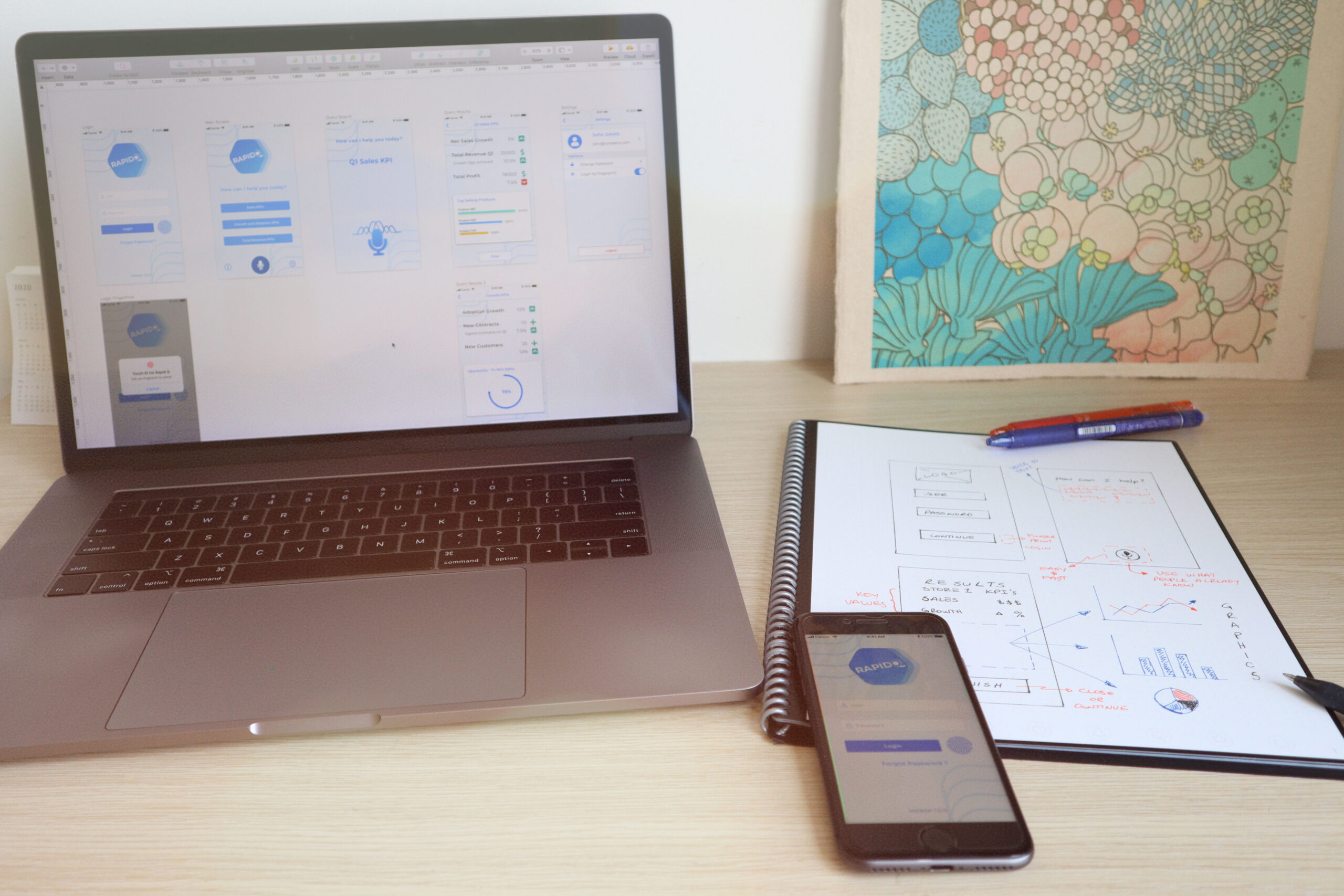 RapidQuery_Artistic UX Design Laptop and Phone